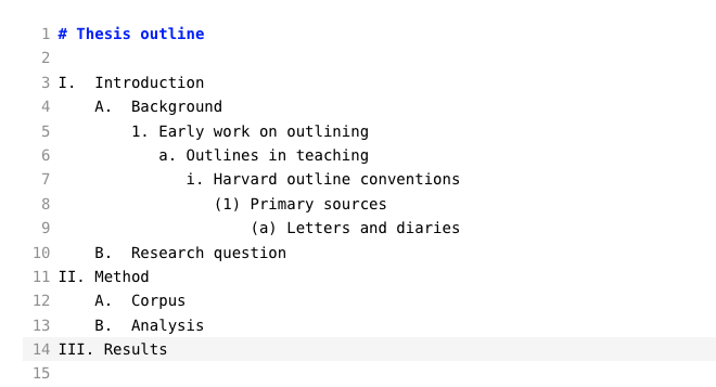 The same document in source mode