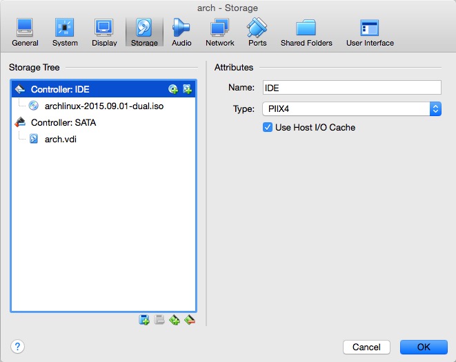 Start virtual and load iso