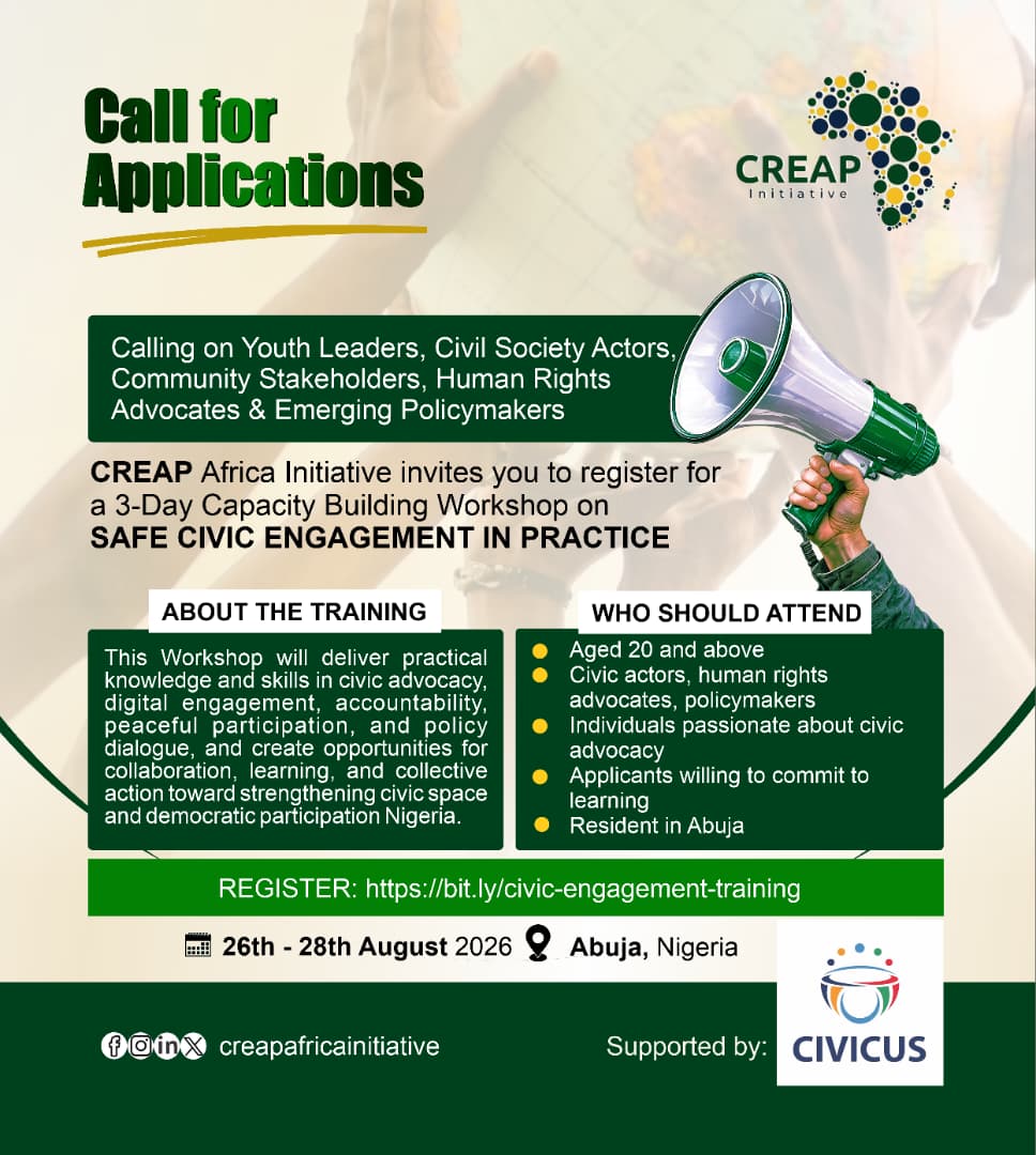 CALL FOR APPLICATIONS!