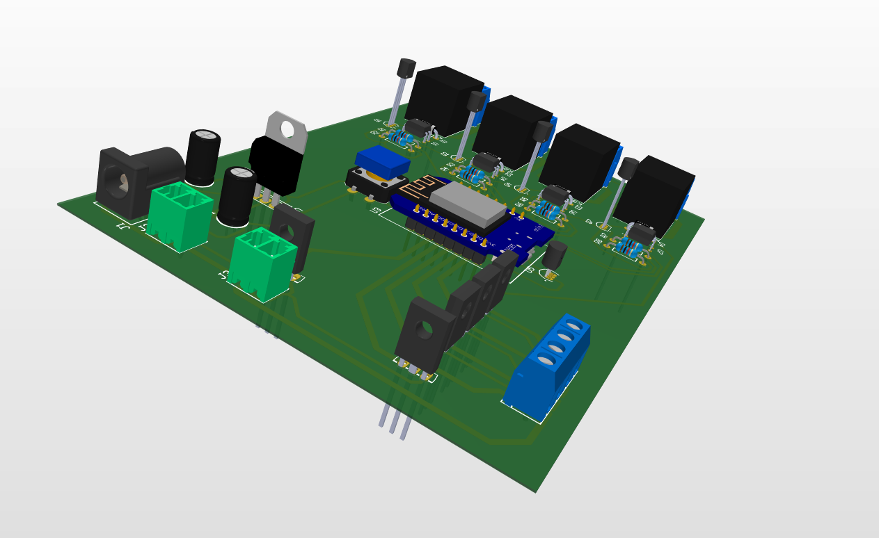 3D view of the board