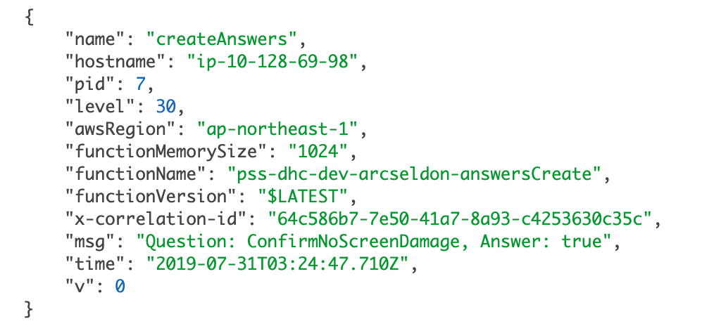 Log Usage With AWS Context screenshot