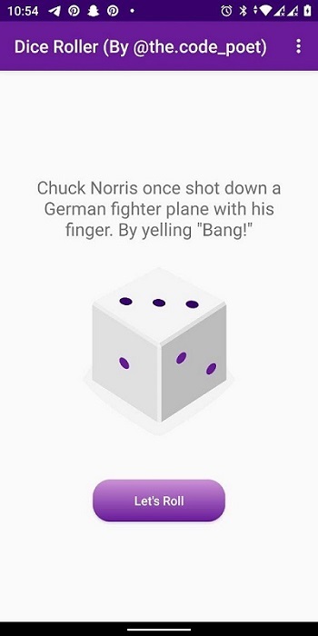 GitHub - kiptechie/DiceRoller: Dice roller app with Chuck ...