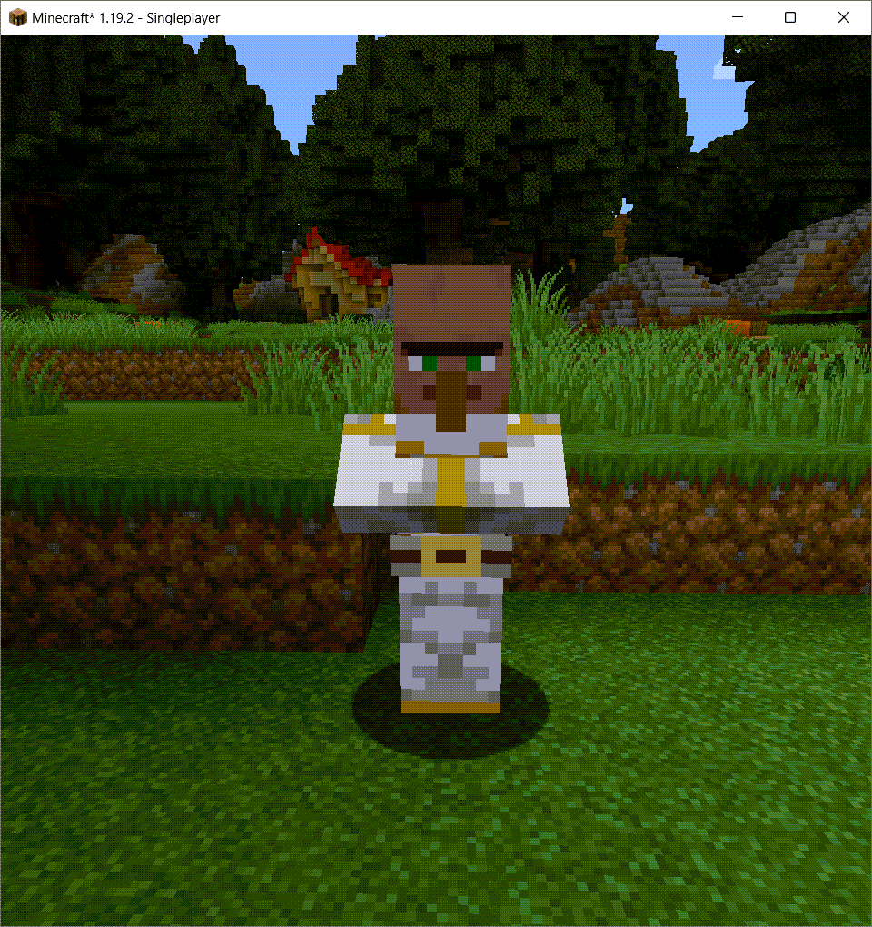 minecraft papercraft villager priest