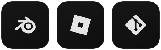 blender, roblox studio, git