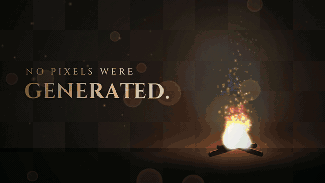 Demo film teaser: fire, engraving, 3D sphere, palette montage, pixel game, transition catalog, contact sheet, final title