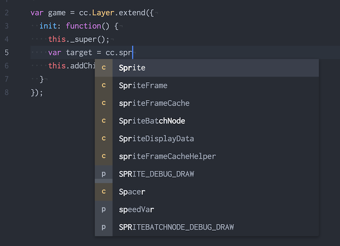 Github Kitao Autocomplete Cocos2d Js Cocos2d Js Completions In Atom