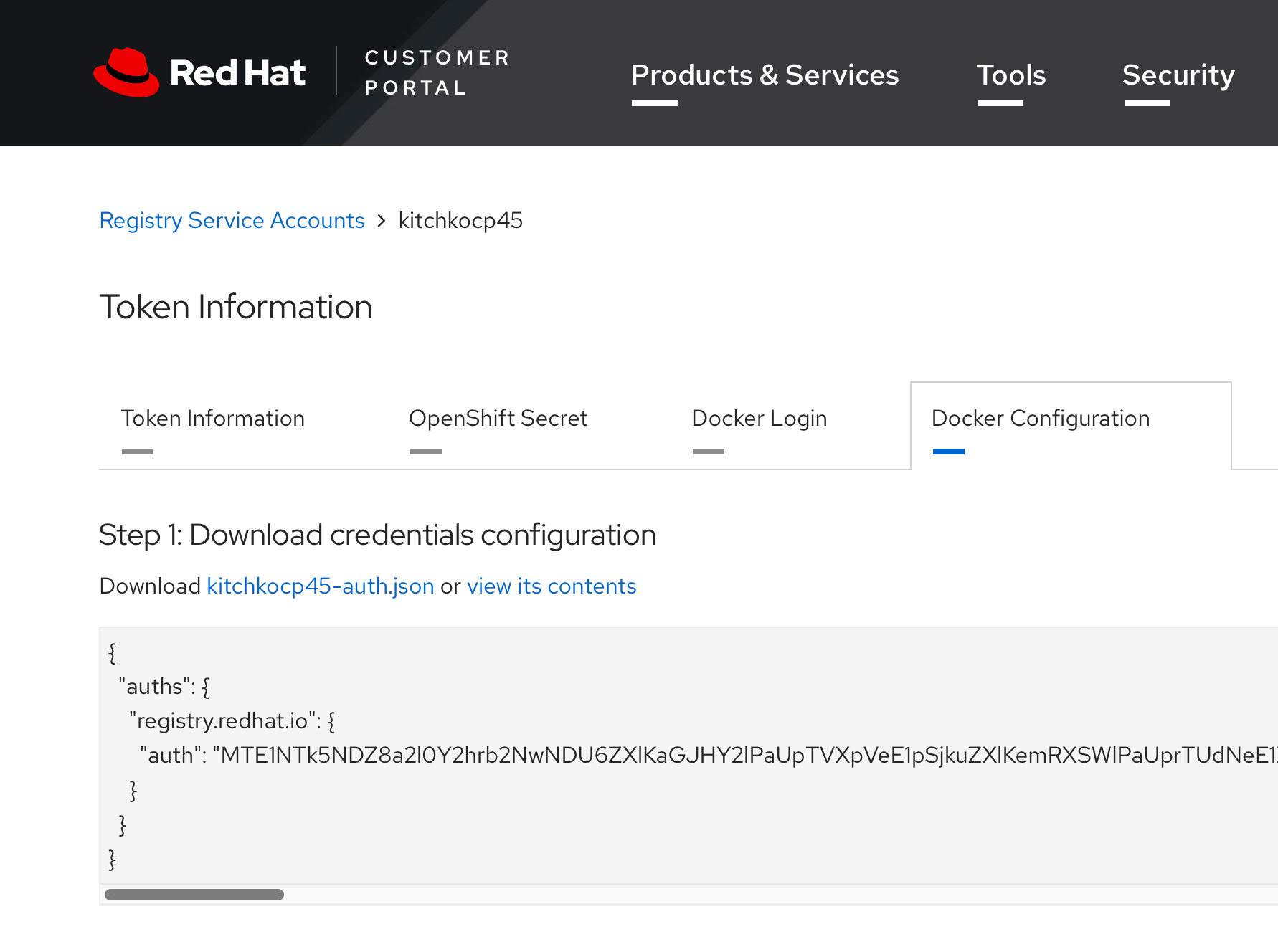 redhat registry