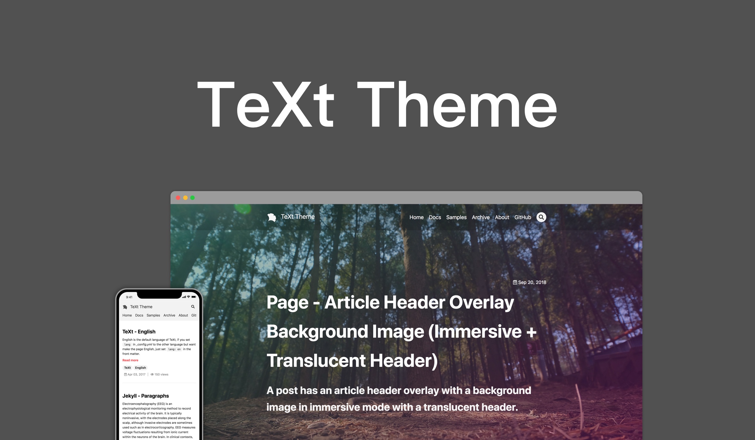 TeXt theme for Jekyll