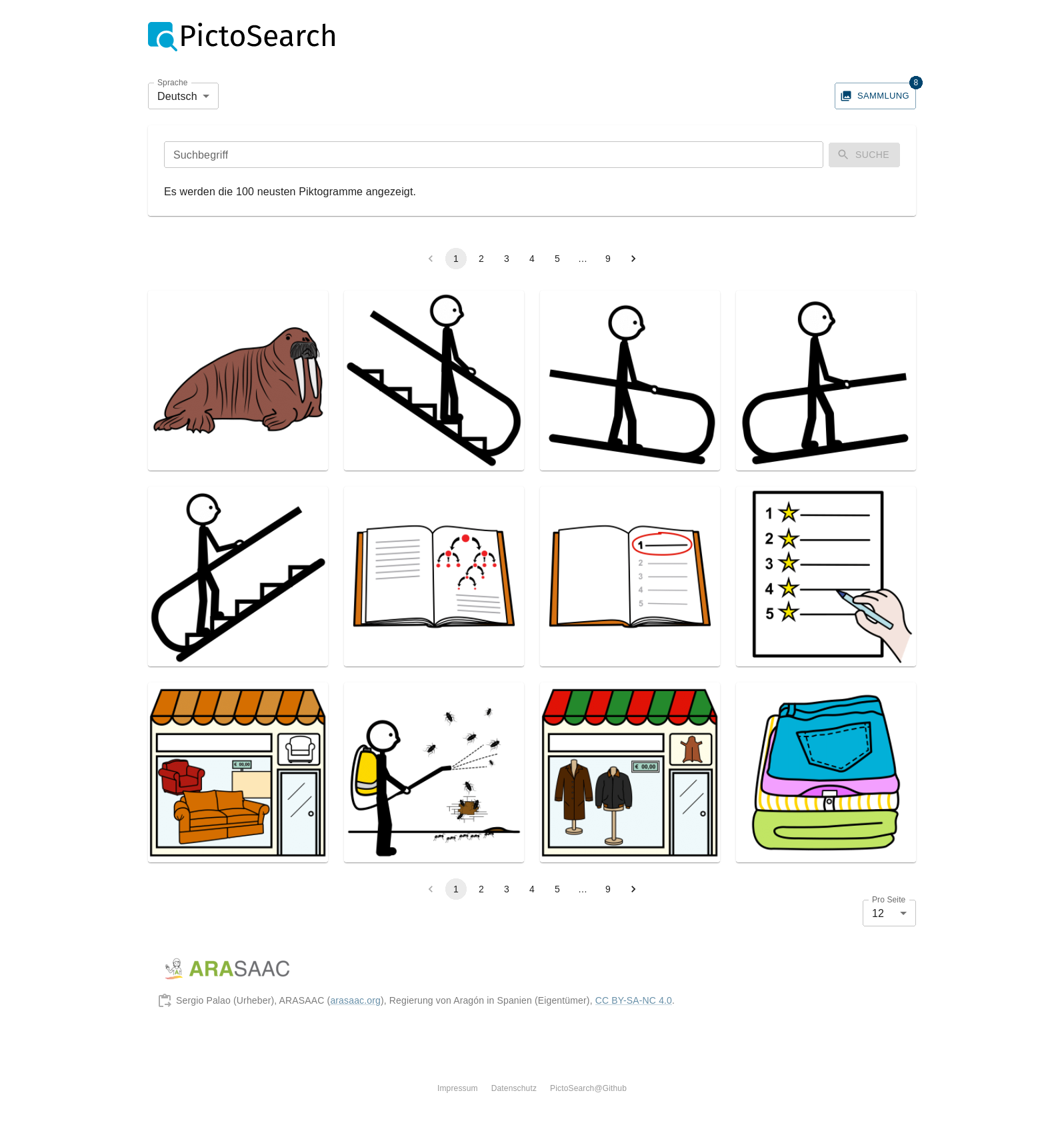 Screenshot pictogram search