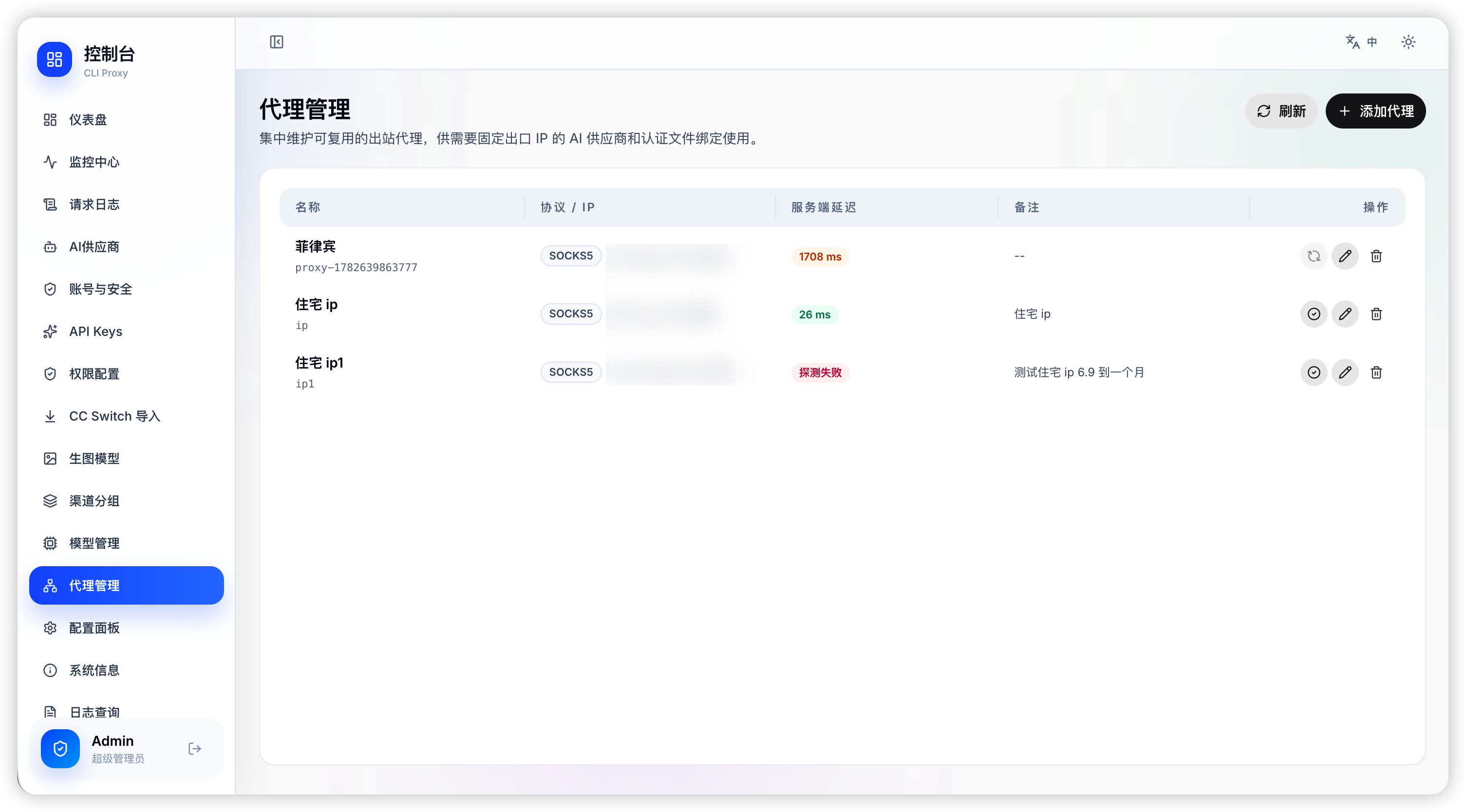 Reusable proxy pool management