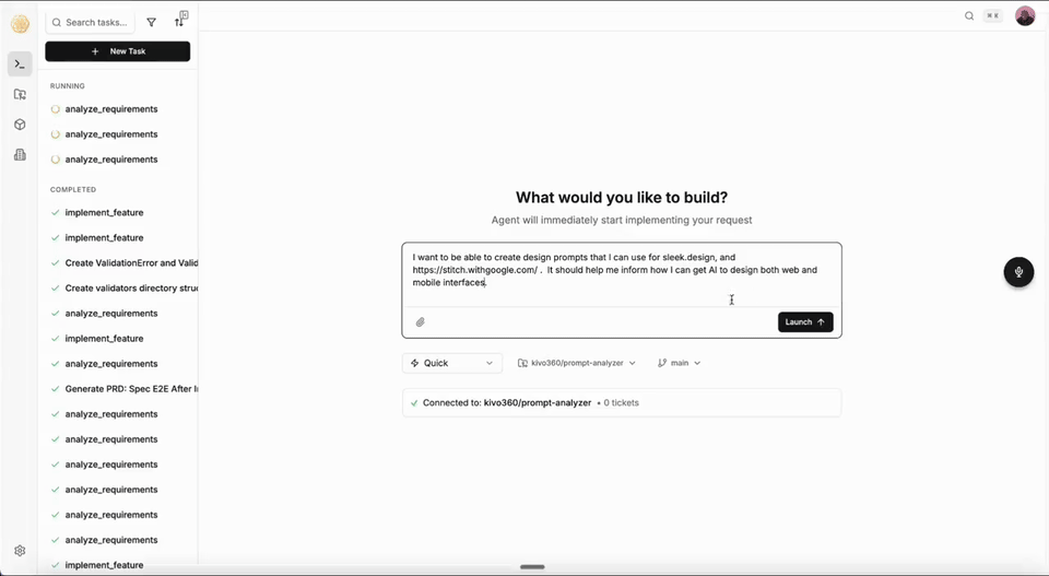 OmoiOS Code Assistant — spawns sandboxes and codes for you