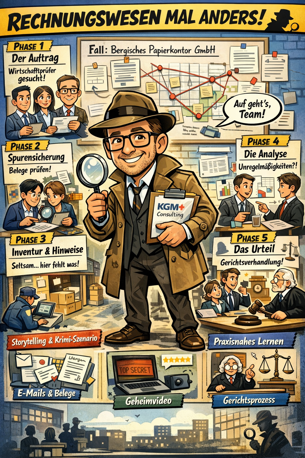 Comic zum Krimi-Unterrichtskonzept
