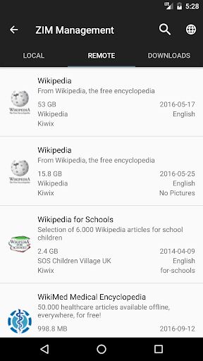 Screenshot 1 of Kiwix