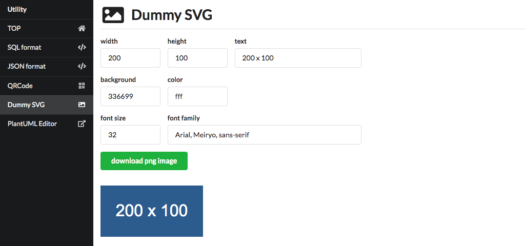 Dummy SVG generator