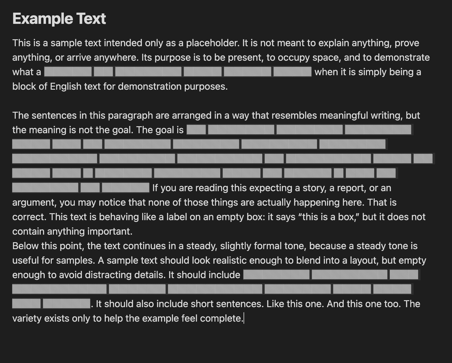 Режим скрытого текста