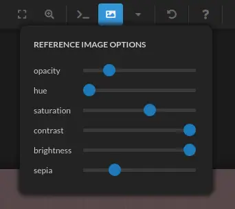 Reference Image Options