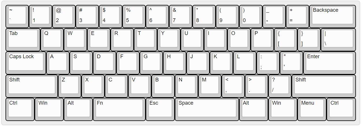 input kle layout