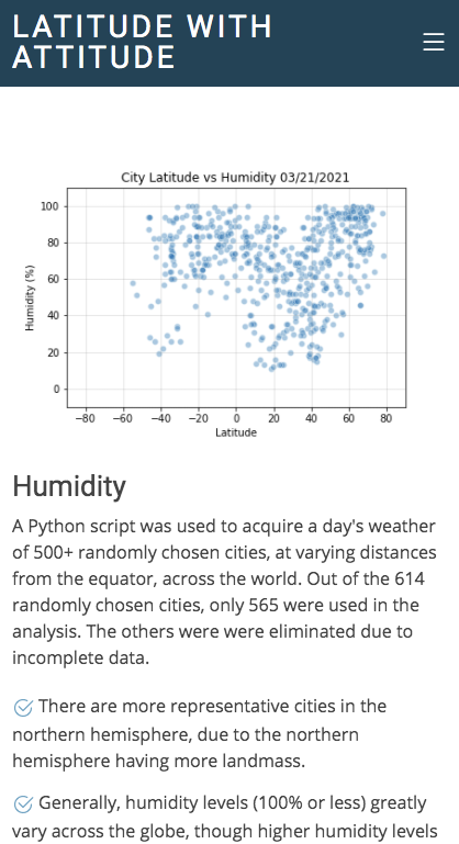 humidity page small screen