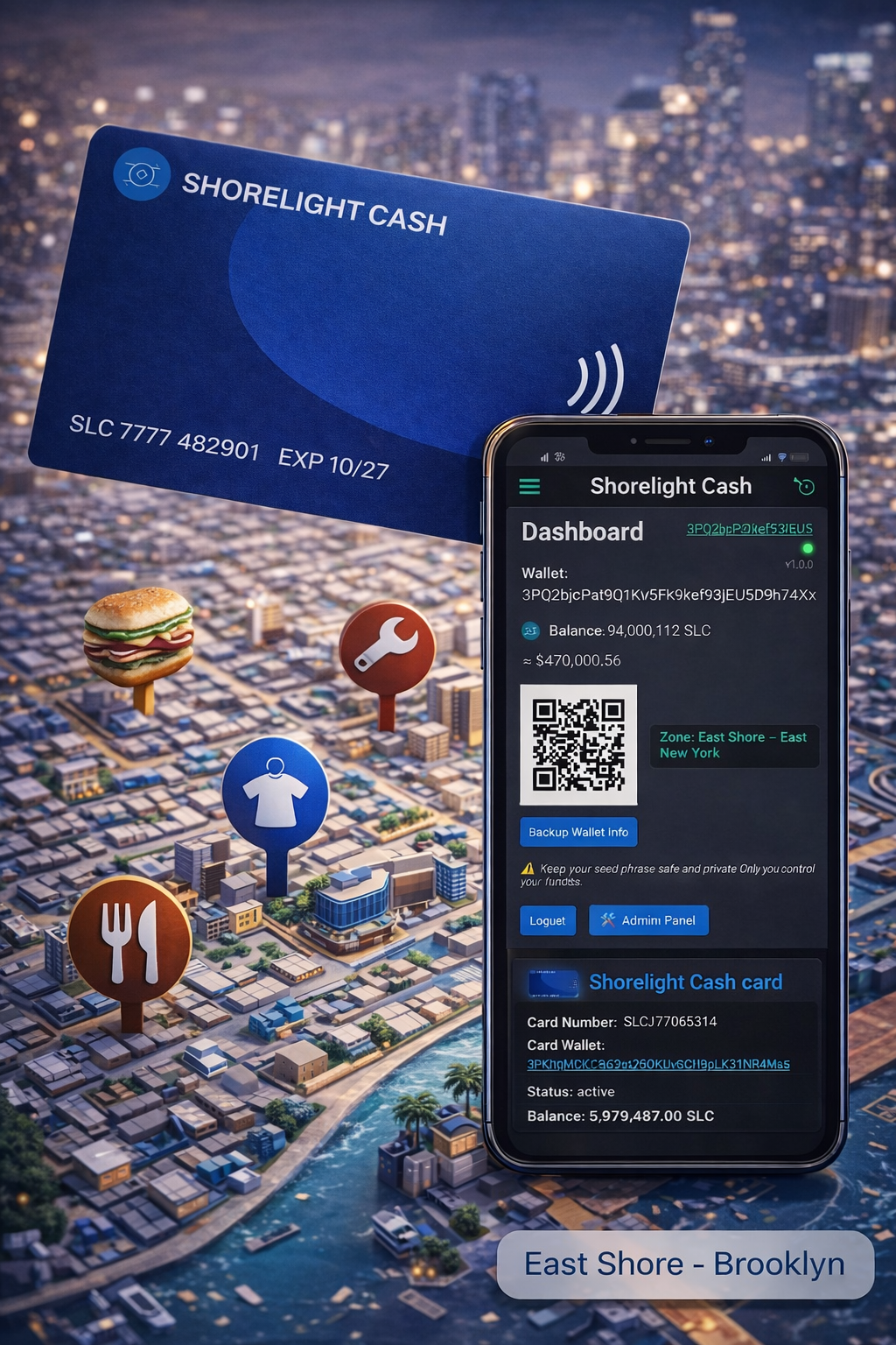 Shorelight Cash members — tap in, spend, and track receipts