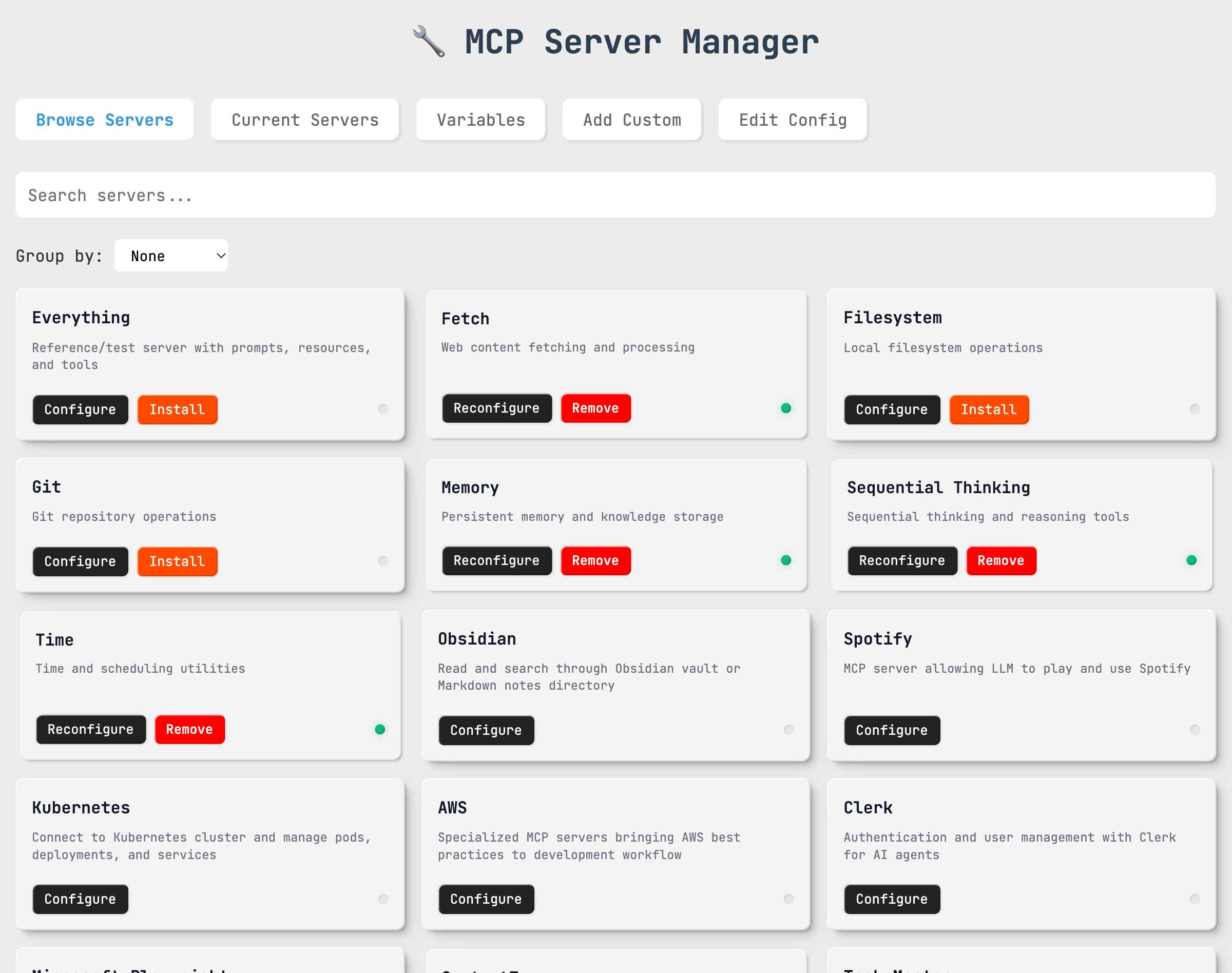 Web Interface Overview