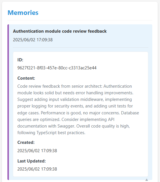 Memory Management Interface
