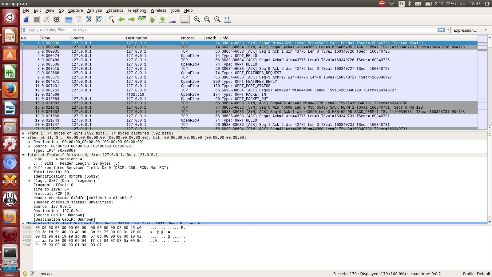 what layer does wireshark capture packets at