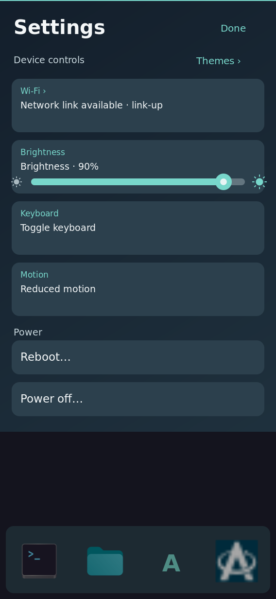 settings after drag 90pct