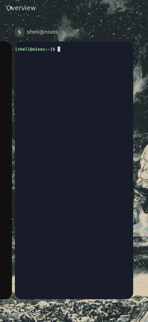 Native board capture during a temporary compositor trial; wallpaper shows through rounded corners
