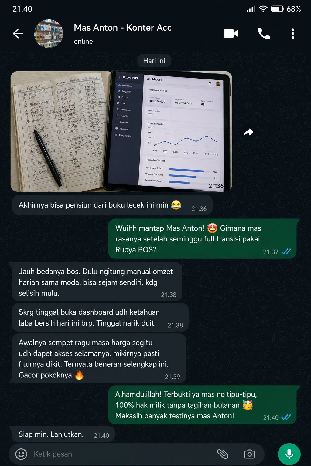 Testimoni WhatsApp 10