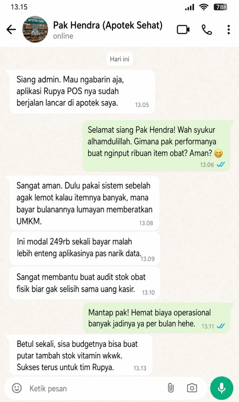 Testimoni WhatsApp 12
