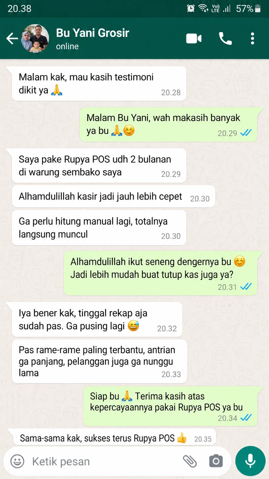 Testimoni WhatsApp 3