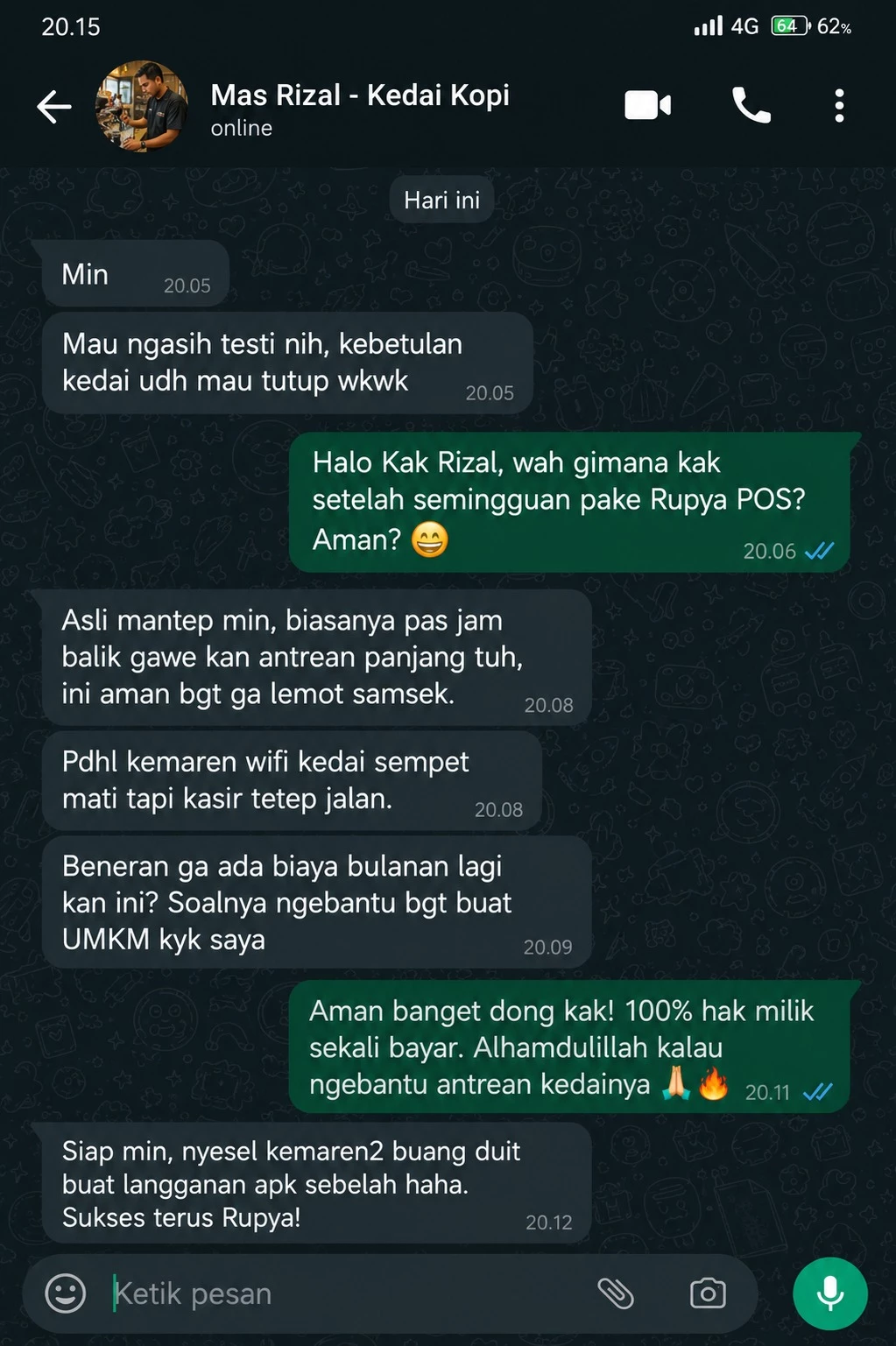 Testimoni WhatsApp 4