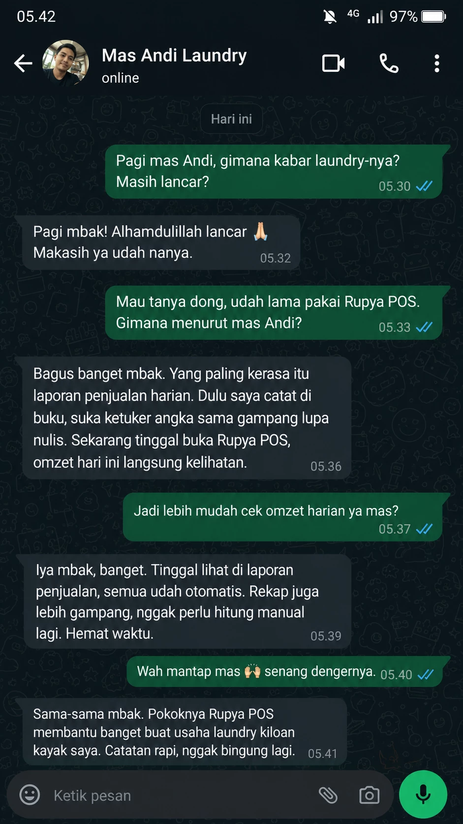 Testimoni WhatsApp 7