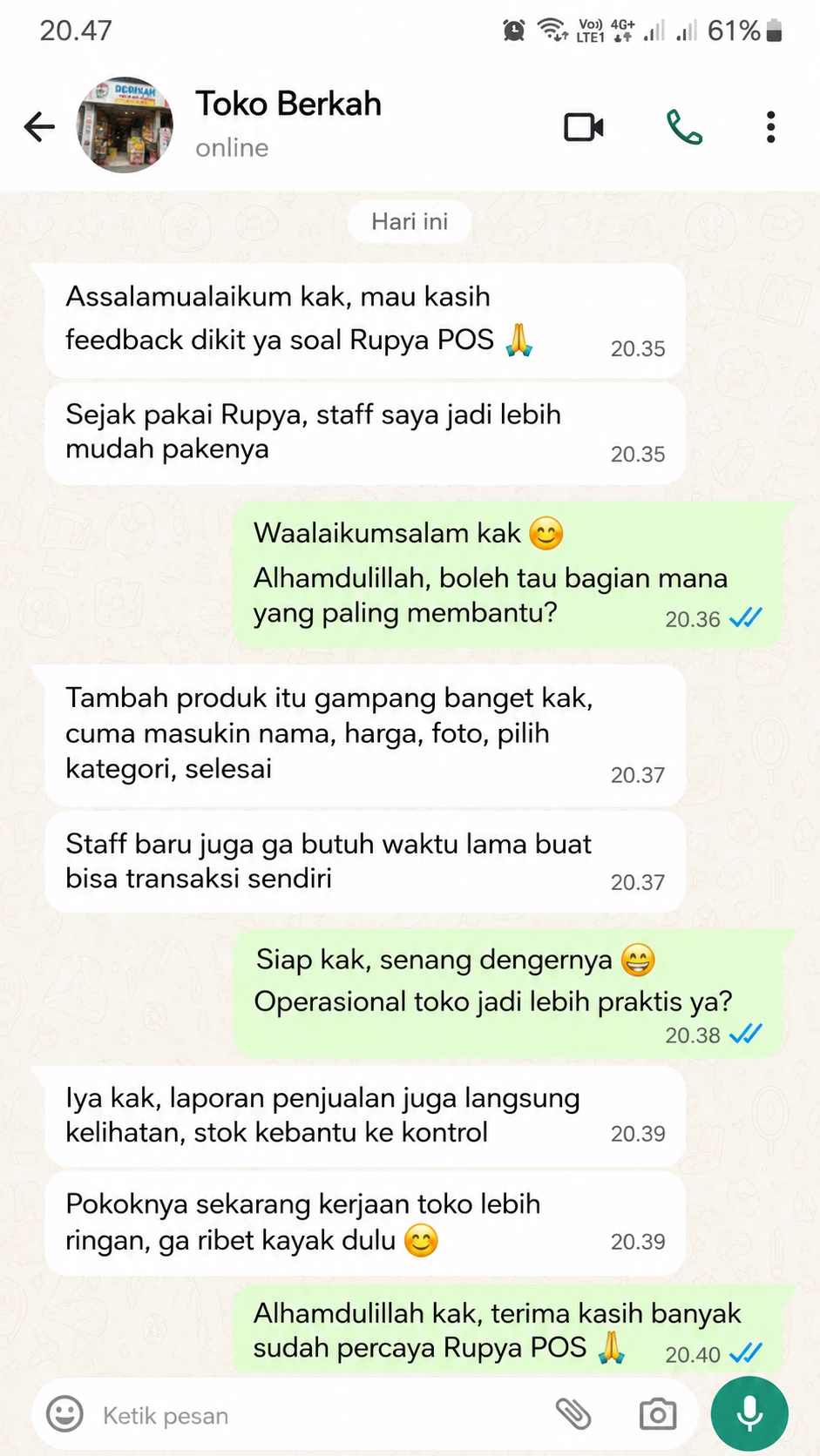 Testimoni WhatsApp 9