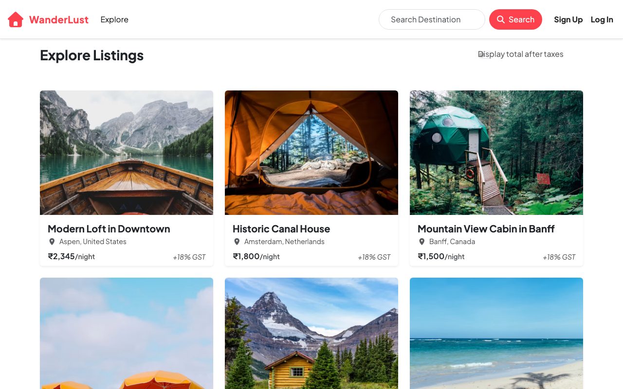 Wandera travel listing preview stored in its repository