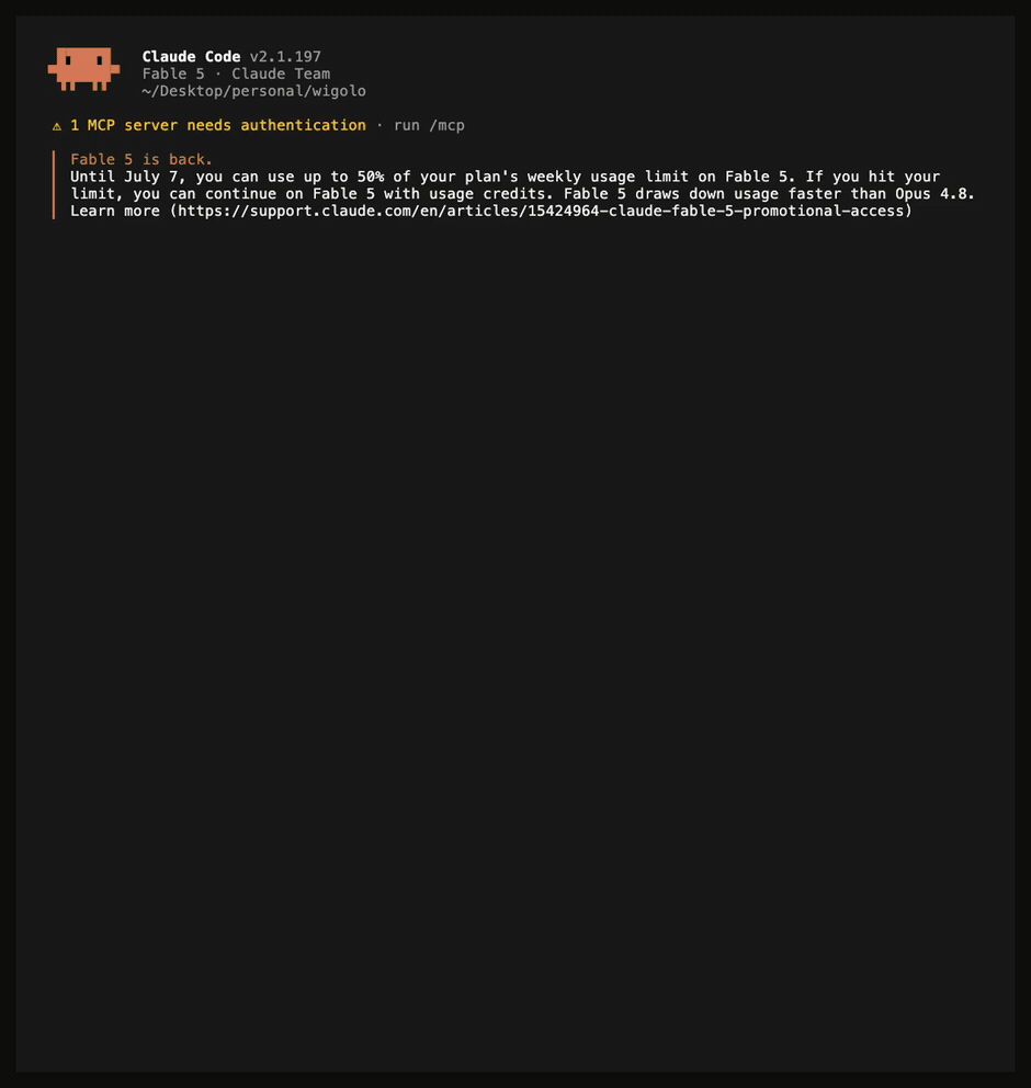 wigolo vs built-in WebSearch, Tavily, and Exa on one real query, driven by Claude Fable 5