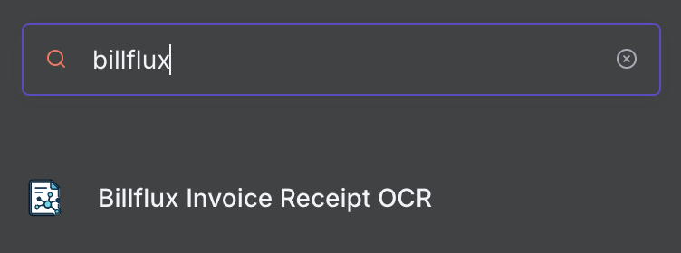 Add Billflux to Workflow