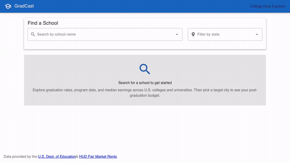 GradCast Interactive Walkthrough