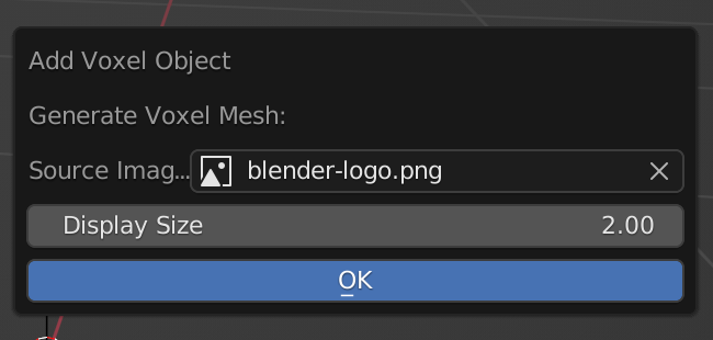options for create voxel mesh