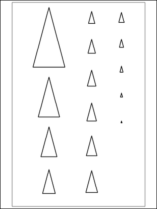 Triangles Isosceles 30 Thick (black)