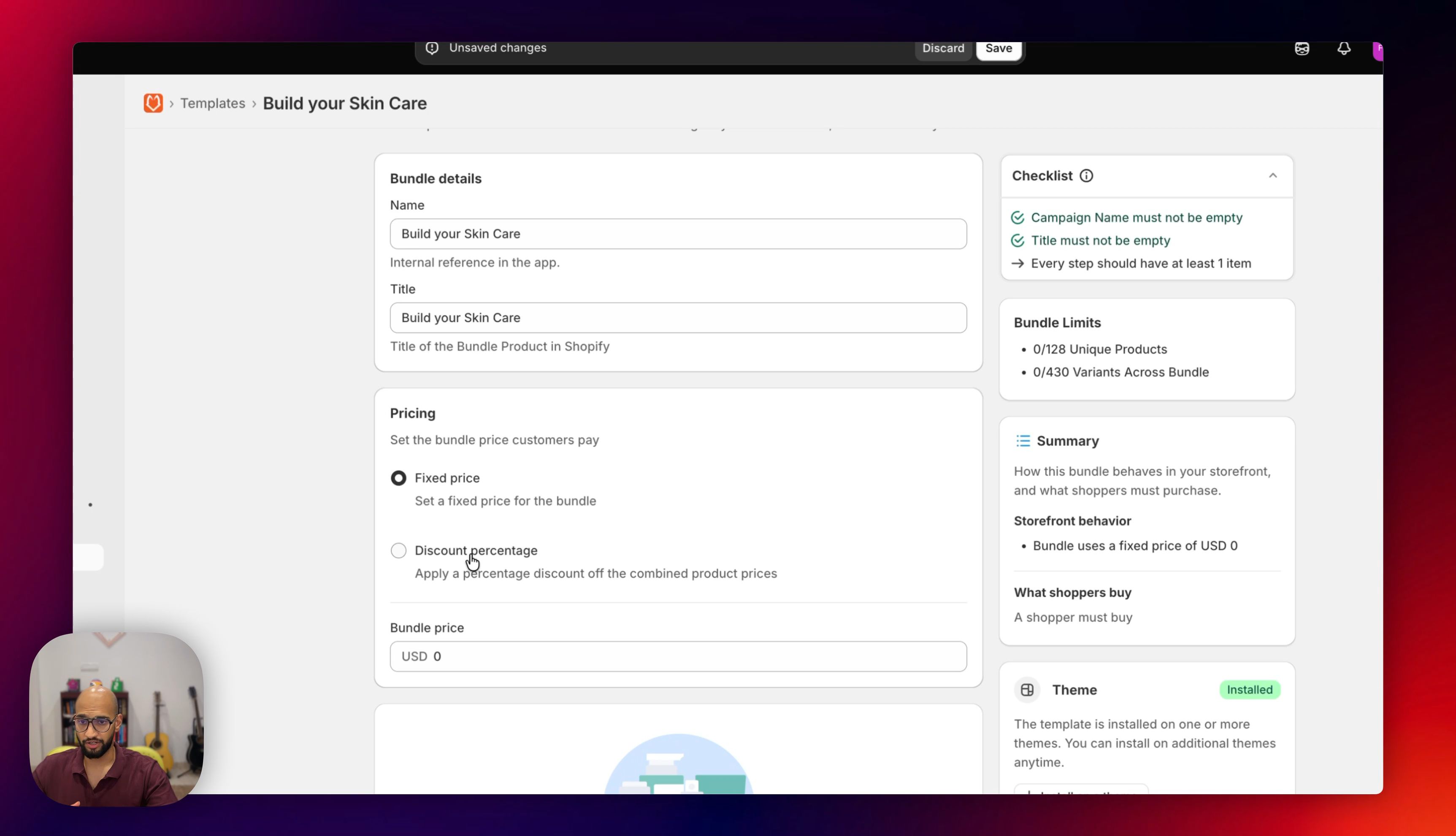 Set up Guided Steps Bundle Builder in FoxSell