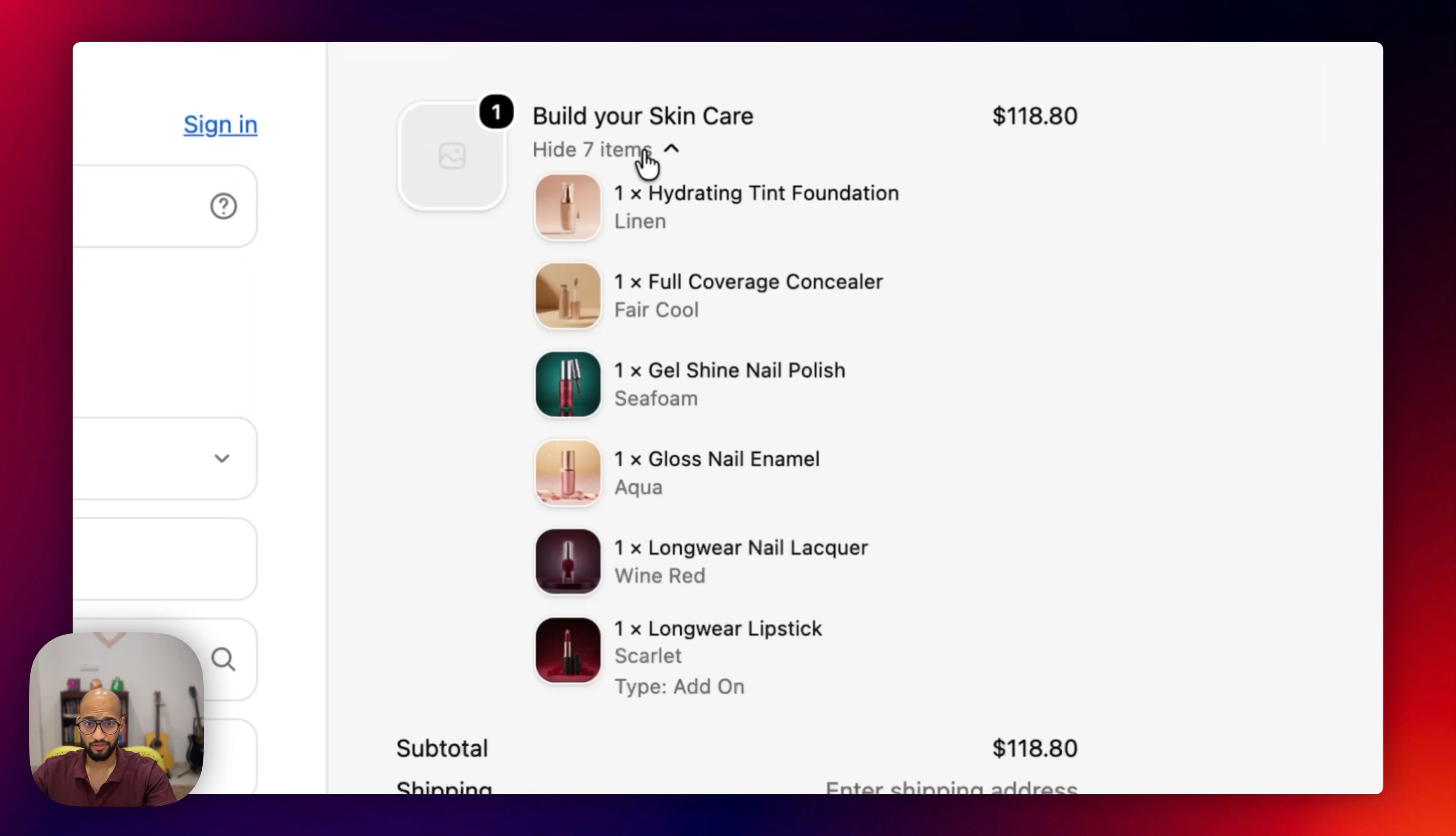 Confirm the Guided Steps Bundle Builder checkout experience
