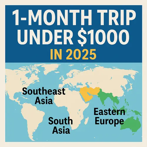 1-Month Trip Under $1000 in 2025