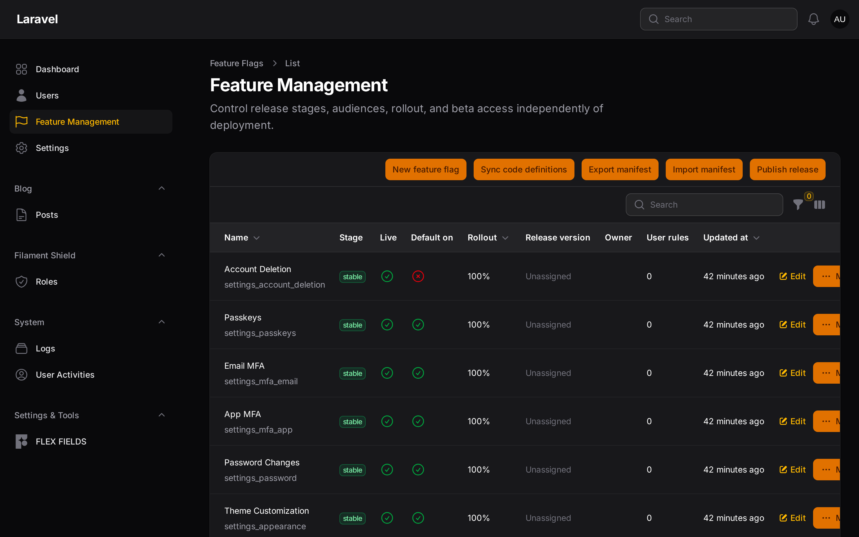 Feature Management