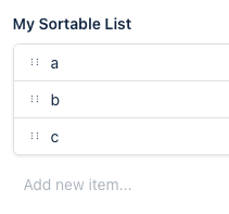 SortableList
