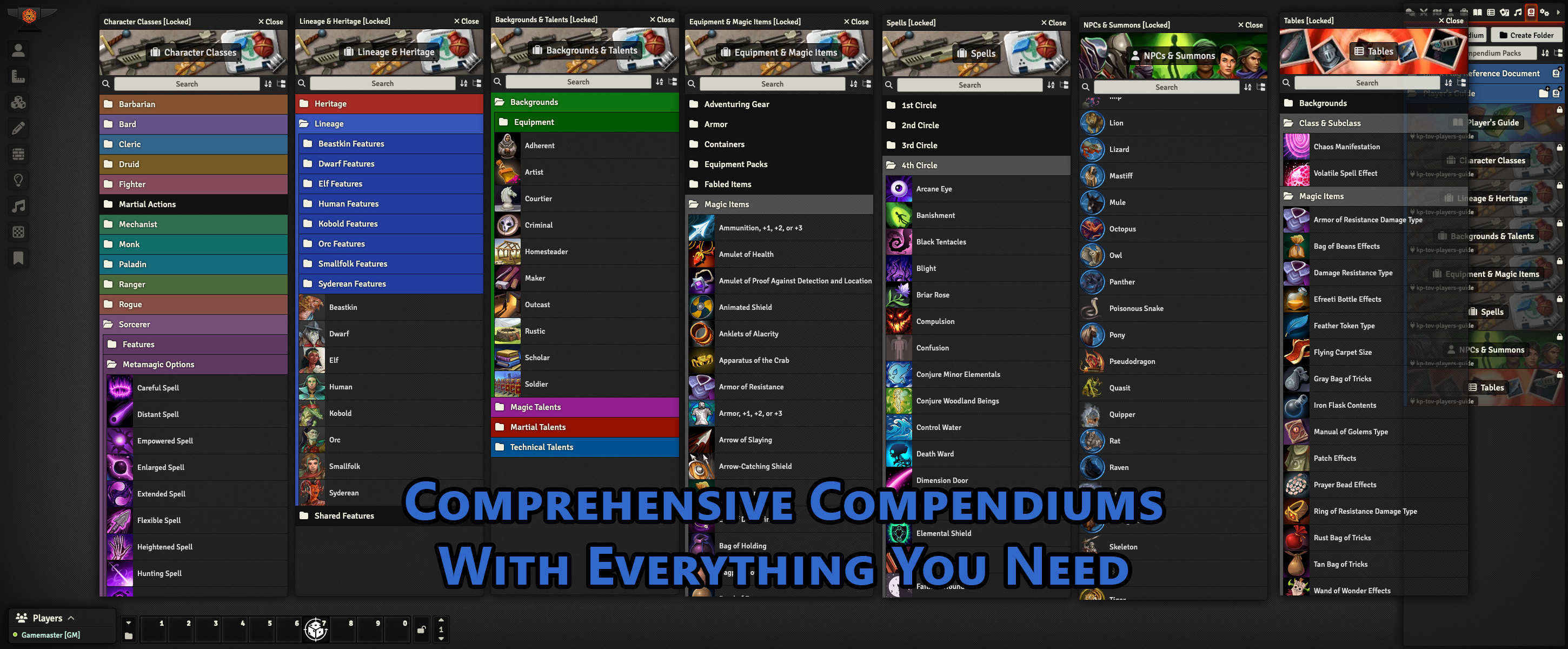 Comprehensive Compendiums With Everything You Need