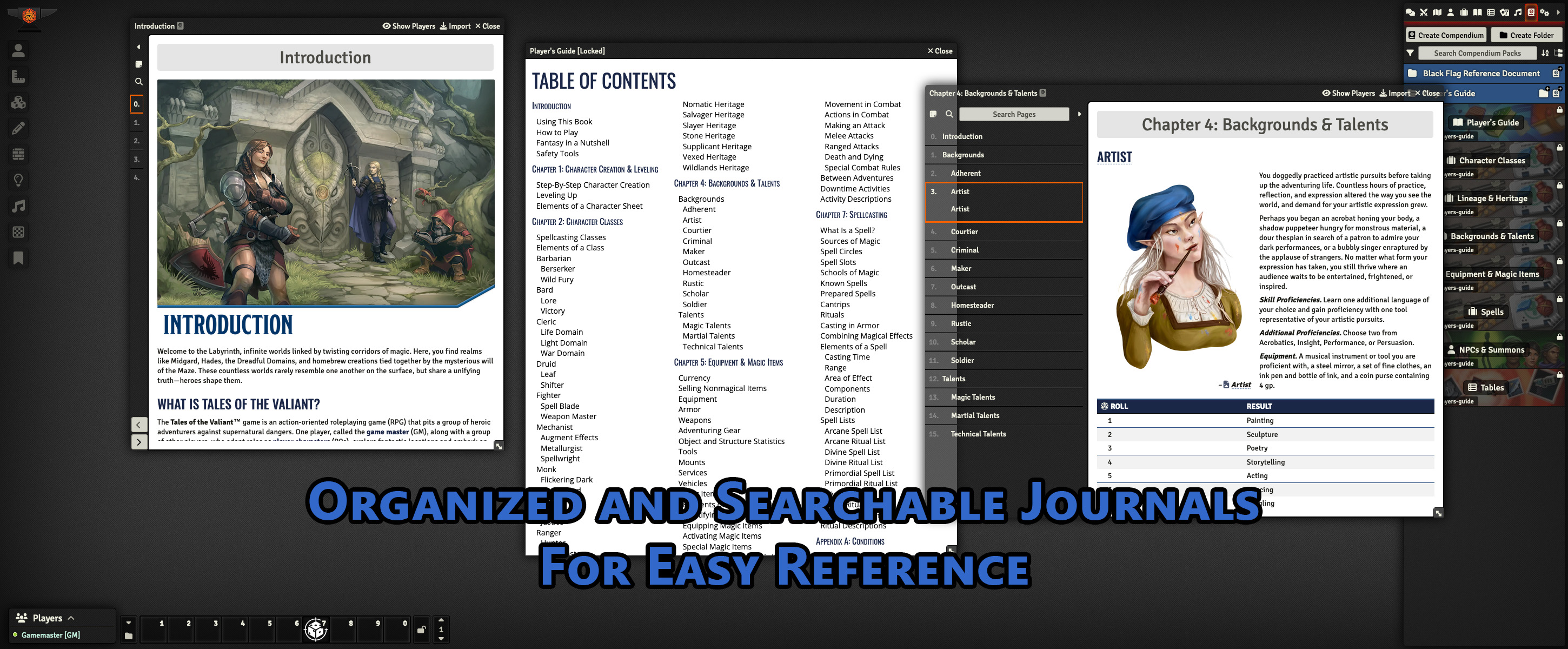 Organized and Searchable Journals For Easy Reference