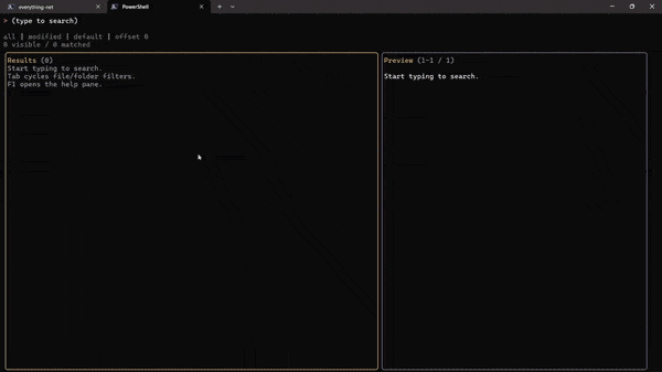 Everything.Net Search TUI demo