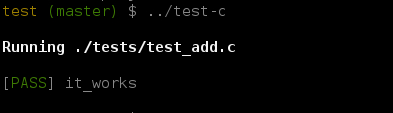 running test-c