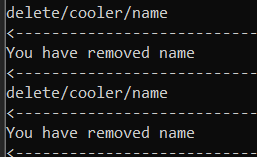 When deleting components you can delete the same component twice ...